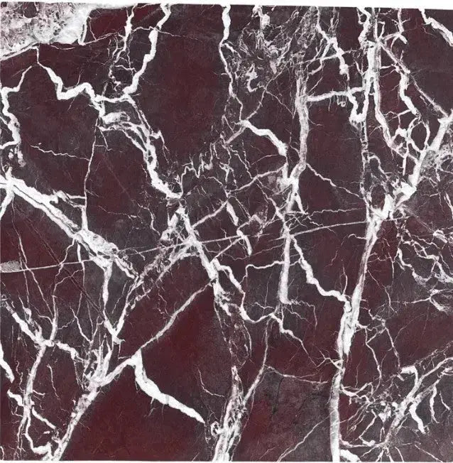 Maroon marble with white veining from Rosso Levanto Royale collection
