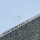 White rectangular Arabescato Corchia Elite 12X24 marble tile with Made in Italy stamp