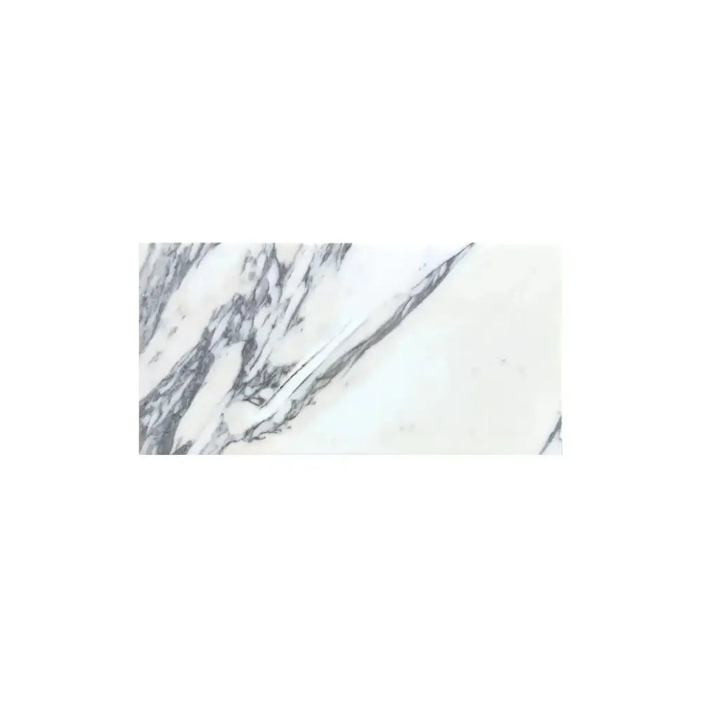 White marble tile with grey veining from Arabescato Corchia Elite 12X24 Marble Tile