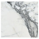 Arabescato Corchia Elite 18X18 Marble Tile with white marble and prominent gray veining