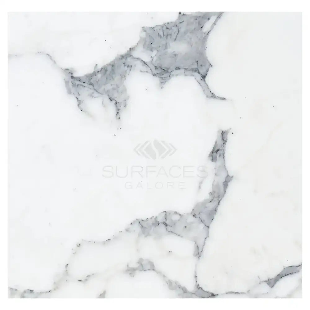 White marble tile with grey veining from Arabescato Corchia Elite 24X24 Marble Tile