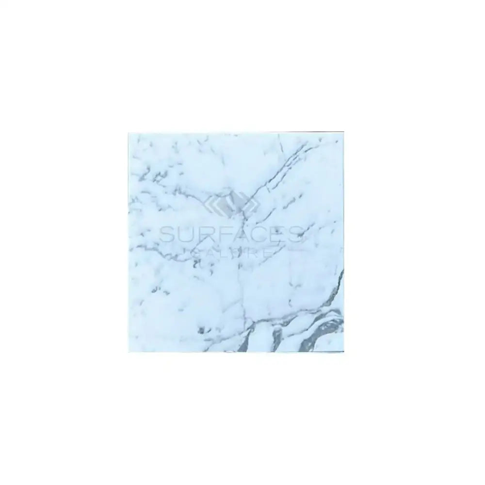 Light blue and white Arabescato Corchia Elite 24X24 marble tile with dark gray veining