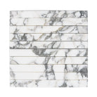 Marble-patterned tile arrangement from Arabescato Corchia Elite Corchia Marble Mosaic