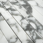 Marble tile strips from Arabescato Corchia Elite Corchia Marble mosaic display