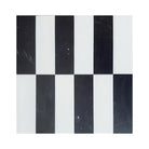 Black and white checkered tile from Arezzo in Bianco Dolomite and Nero Marquina set