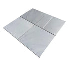 Four gray Bardiglio Prime Imperiale 12X12 marble tiles for flooring or walls