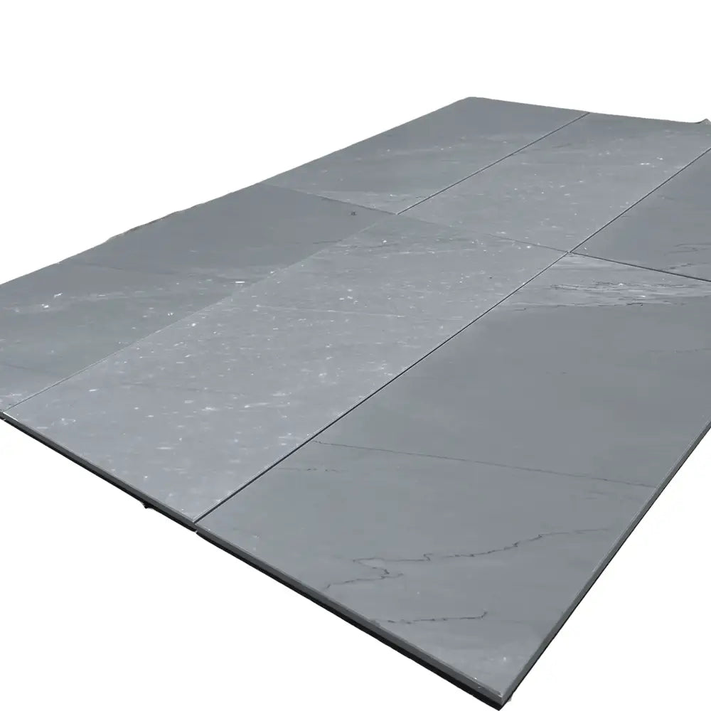 Gray stone floor tiles from Bardiglio Prime Imperiale 12X24 Marble for polished or honed surfaces