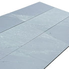 Gray stone floor tiles from Bardiglio Prime Imperiale 12X24 Marble shown in polished or honed finish
