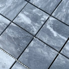 Gray marble mosaic tiles from Bardiglio Prime Marble 3x3 Mosaic collection