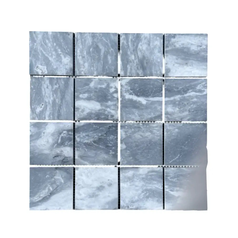 Gray and white marble tile mosaic from Bardiglio Prime Marble 3X3 Mosaic