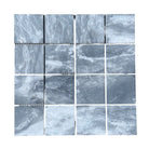 Gray and white marble mosaic tile sheet for Bardiglio Prime Marble 3x3 Mosaic