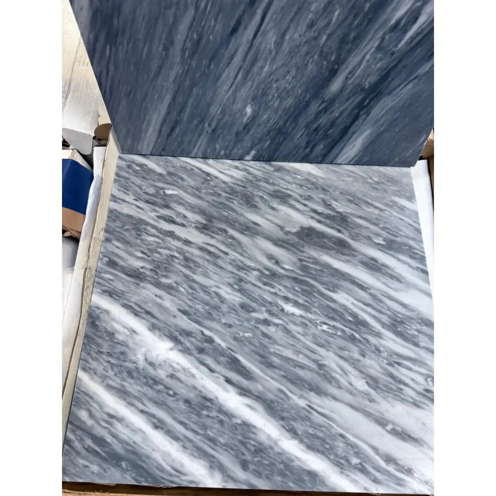 Gray and white Bardiglio Prime Nuvolato marble tiles in polished or honed finish