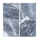 Four gray Bardiglio Prime Nuvolato marble tiles in polished or honed finish