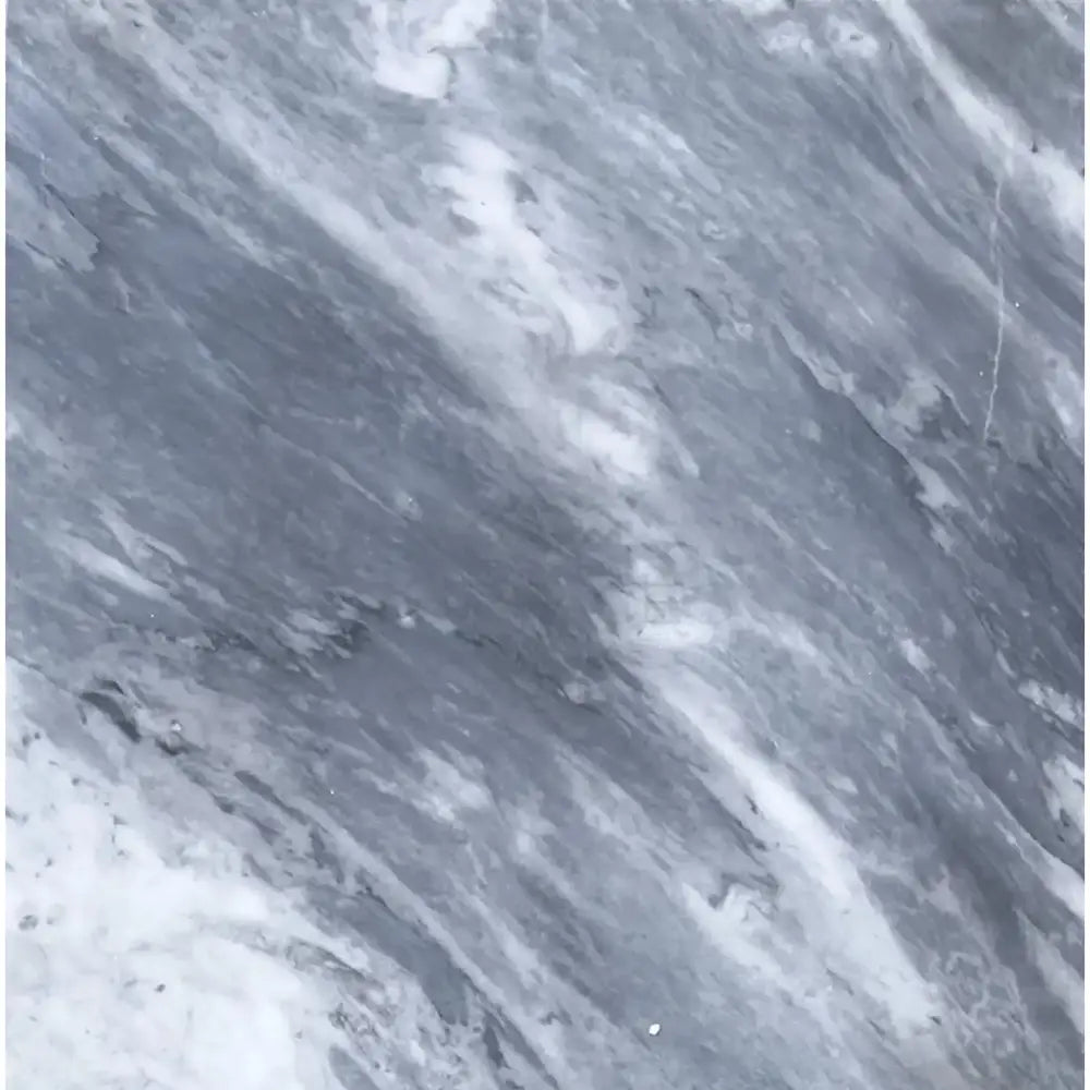Gray and white marble pattern on Bardiglio Prime Nuvolato 18X18 marble tile