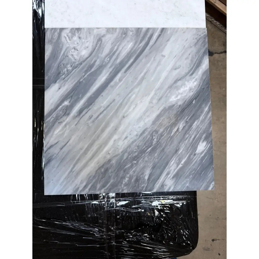 Gray and white marble tile from Bardiglio Prime Nuvolato 24X24 collection