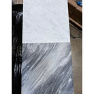 Two Bardiglio Prime Nuvolato marble slabs with distinct patterns and polished finish