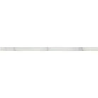 White marble border tile from Calacatta Gold Select Gold 1/2X12 Pencil Liner