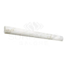 White marble rolling pin from Calacatta Gold Select 1X12 quarter-round trim molding