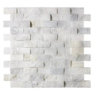 White marble brick mosaic tile from Calacatta Gold Select for elegant wall and floor designs