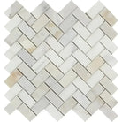 Calacatta Gold Select 1X2 Herringbone Marble Tile Pattern in polished or honed finish