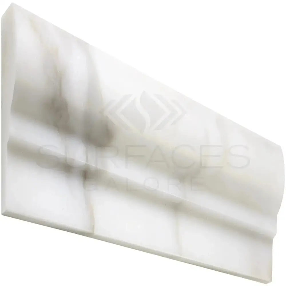 White onyx trim piece from Calacatta Gold Select Gold 2X12 OG-1 liner Polished or Honed