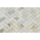 Calacatta Gold Select Mini-Herringbone Mosaic Marble Tile with polished or honed finish