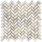 Calacatta Gold Select Herringbone Marble Mosaic Tile polished or honed