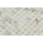 White Marble Mosaic Tile Calacatta Gold Select 5/8x5/8 polished or honed