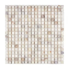 Square mosaic tile sheet of Calacatta Gold Select Marble, polished or honed finish