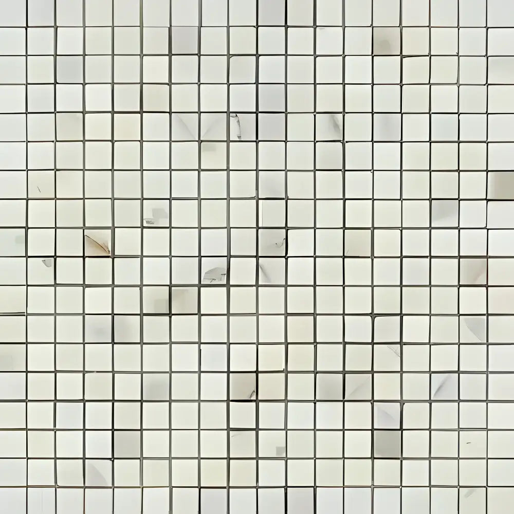 Square mosaic tile pattern in Calacatta Gold Select Marble Tile Polished or Honed finish