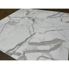 White marble tile pattern from Calacatta Gold Select mosaic for elegant flooring or backsplash