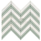 Chevron patterned marble tile for modern elegant Calacatta Gold Select decor