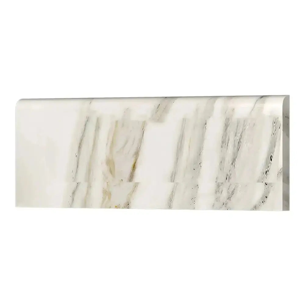 Calacatta Gold Select Marble countertop slab with polished finish and bullnosed edges
