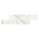 White marble-patterned tiles from Calacatta Gold Select Gold Marble 4X12 collection