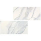 Marble-patterned ceramic tiles from Calacatta Gold Select Gold Marble 6X12 collection