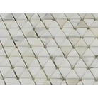 Calacatta Gold Select gold triangular hexagon mosaic marble tile with geometric pattern