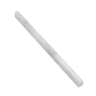 Carrara White Royale 1/2X12 Pencil Liner Polished white marble trim for elegant decor