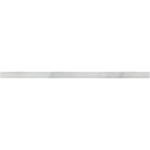 Long light-grey marble tile from Carrara White Royale 1/2X12 Pencil Liner Polished product