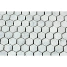 Carrara White Royale White 1-inch Hexagon Marble Mosaic Tile polished or honed