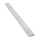 Carrara White Royale 1X12 Quarter-Round Marble Pencil Liner Tile Trim