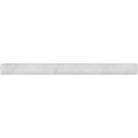 Long white adhesive vinyl film roll for Carrara White Royale quarter-round trim