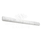 White cylindrical chalk stick for Carrara White Royale 1X12 Quarter-Round Trim Molding