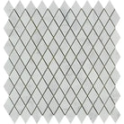 Carrara White Royale white diamond mosaic marble tile sheet polished or honed