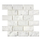 Carrara White Royale White Marble Subway Tile Sheet for elegant backsplash or wall design