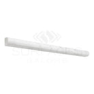 White marble pencil liner trim for Carrara White Royale 3/4X12 Bullnose Liner