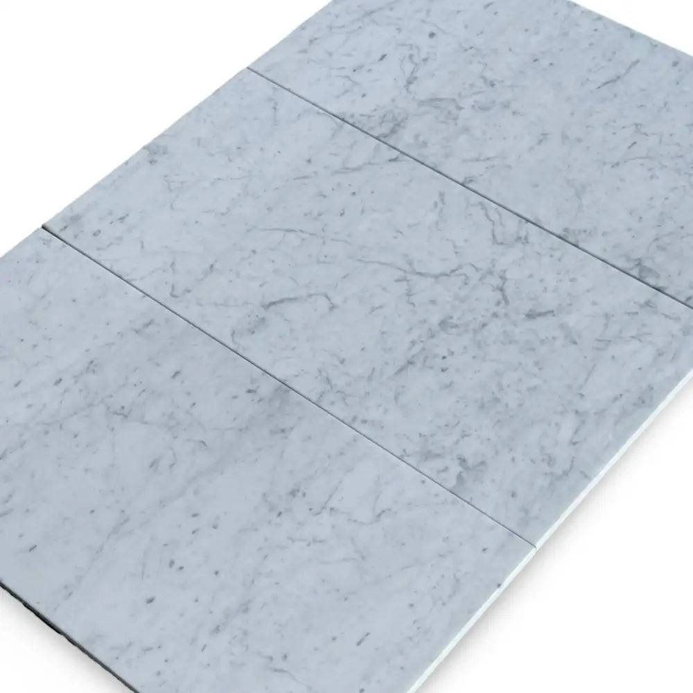 Marble-patterned Carrara White Royale Marble 12x24 tiles polished or honed floor