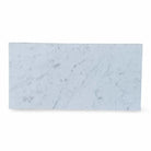 Rectangular Carrara White Royale marble slab in polished or honed finish