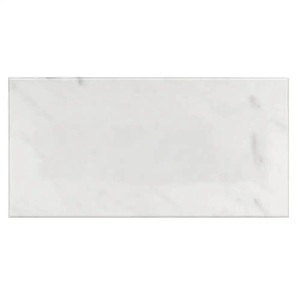 Rectangular Carrara White Royale Marble tile 12x24 polished or honed finish