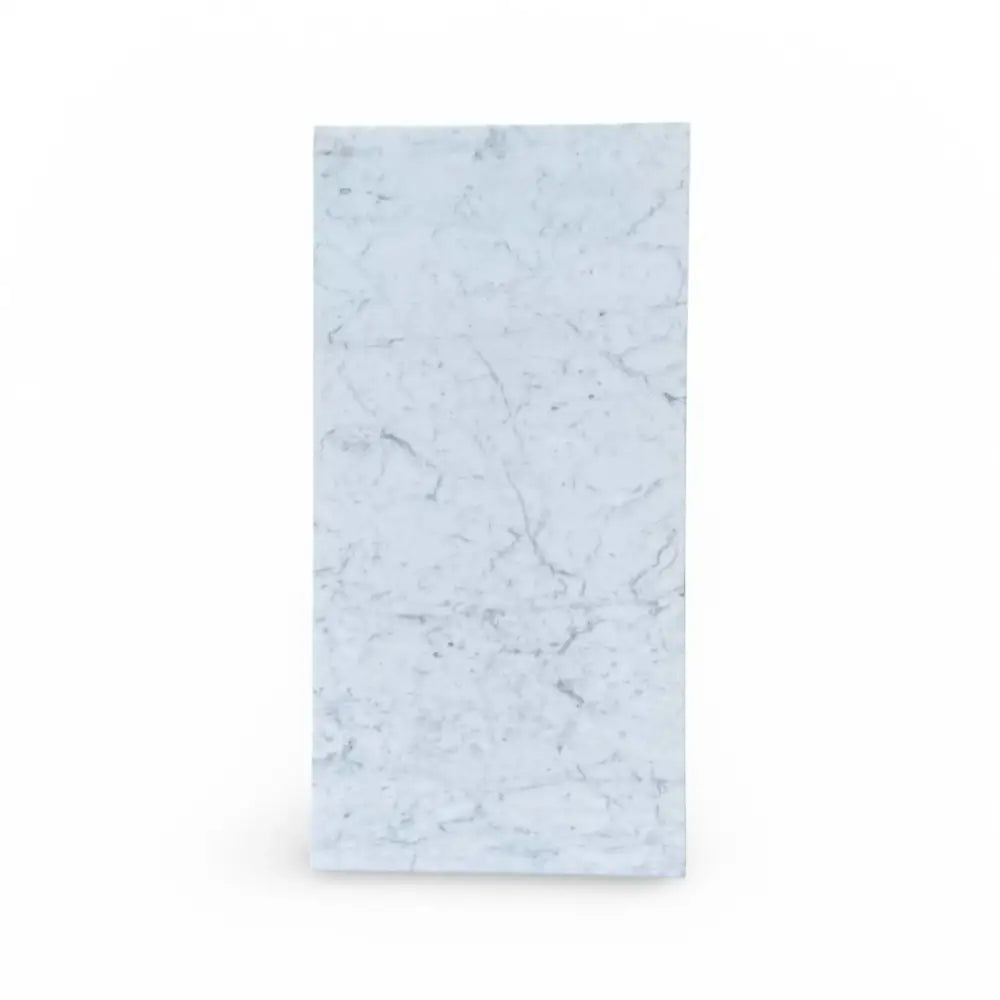 Rectangular Carrara White Royale Marble slab 12x24 polished or honed for elegant flooring