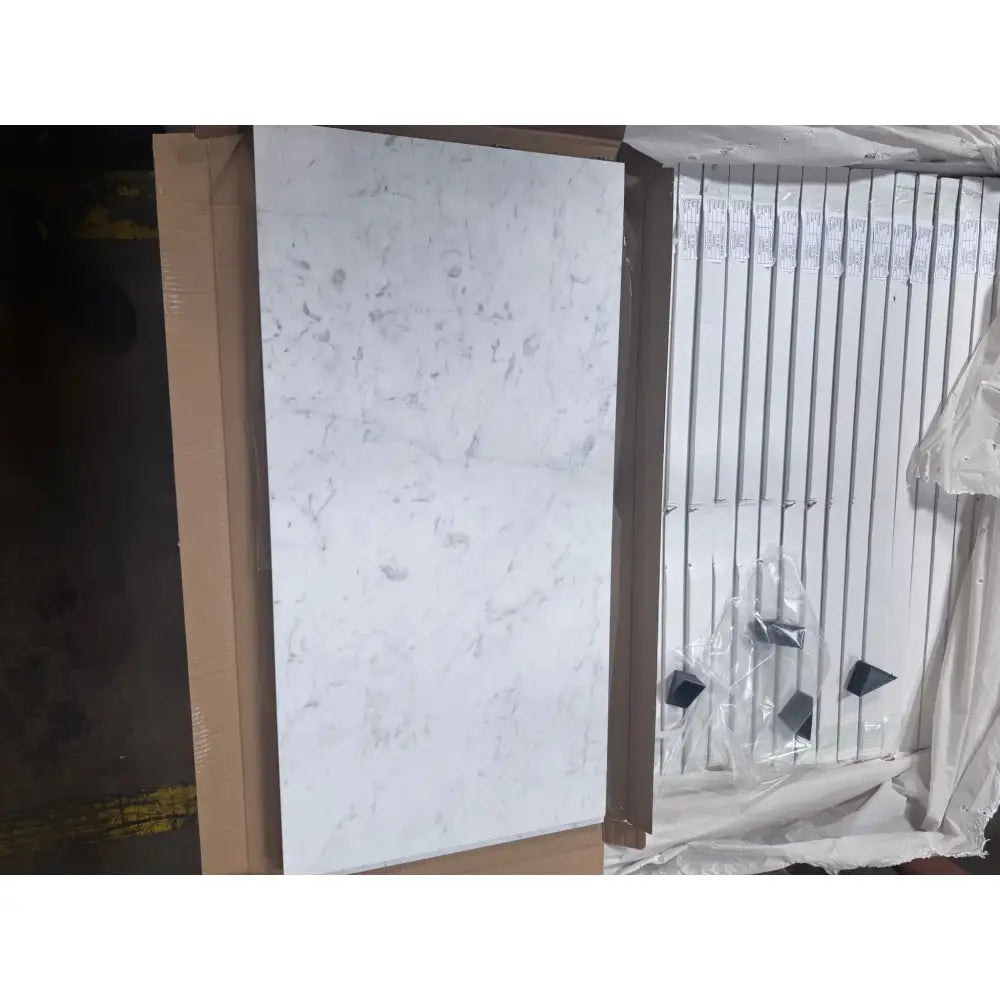 Carrara White Royale Marble 18x36 polished or honed box of white marble tiles